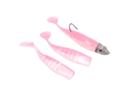 Soft Lure (bionic Bait With Lead-head Crank Hook) Wholesale T-tail Soft Bait 26g Artificial Bait Soft Worm Pink 26g