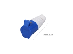 Conector De Socket Industrial À Prova D'água 3 Pinos