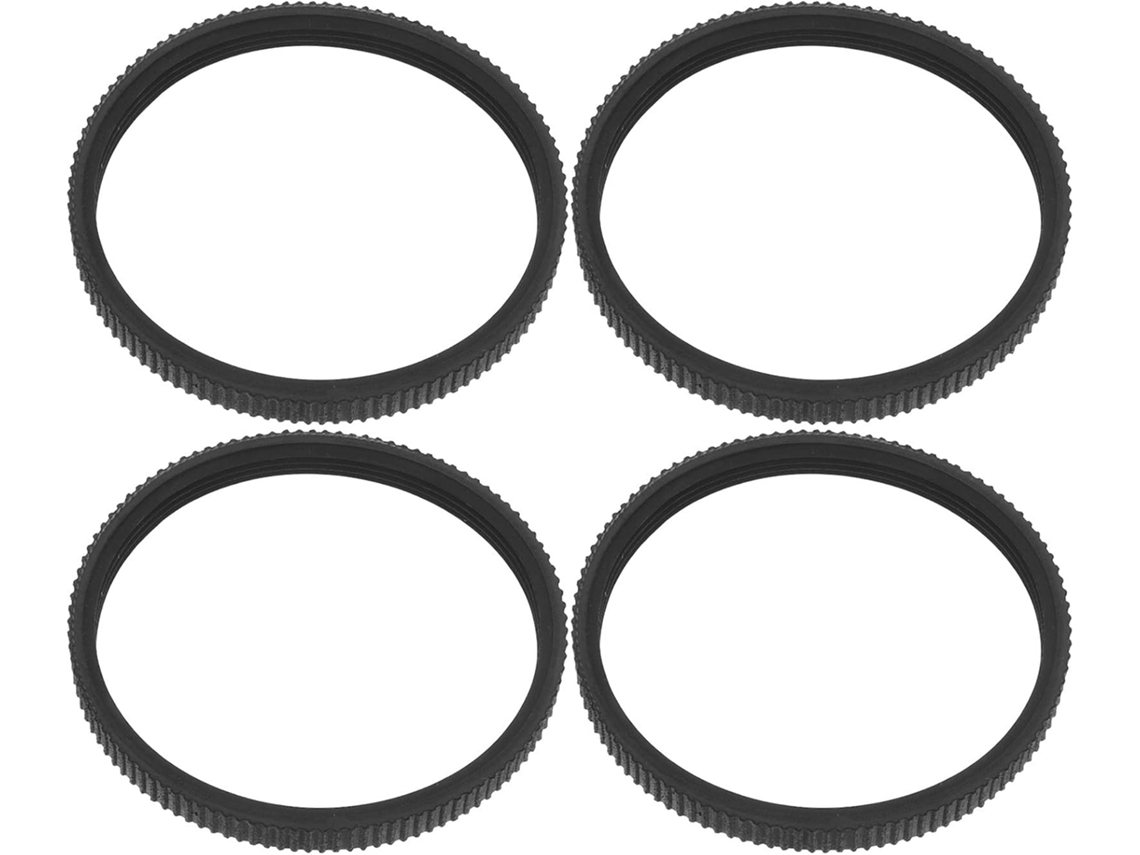 Pretyzoom Conjunto De 4 Correias Transmissão Borracha Dentadas Pretas