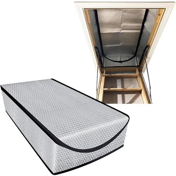 Cobertura Isolante Para Alçapão Do Sótão 63, 5x138 Cm, Capa Protetora Contra Poeira Para Alçapão Do Sótão, Economia De Energia Com Zíper