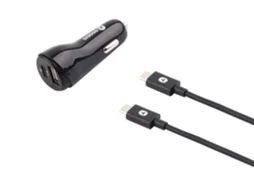 Kit Carregador Auto + Cabo USB-C GOODIS 2 USB 5V-3.4A Type C
