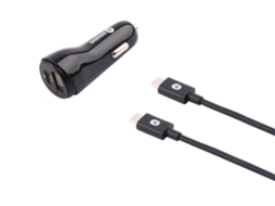 Kit Carregador Auto + Cabo USB-C GOODIS 2 USB 5V-3.4A Type C