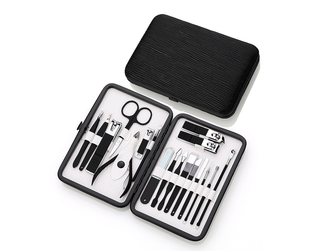 Conjunto De Manicure, Kit De Pedicure Com 18 Peças, Cortador De Unhas Para Cuidados Com As Unhas Aquaforge
