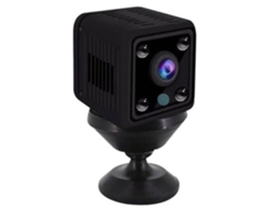 Mini câmera sem fio com áudio, visão noturna, 1080p HD, WiFi, Bestvite (preto)