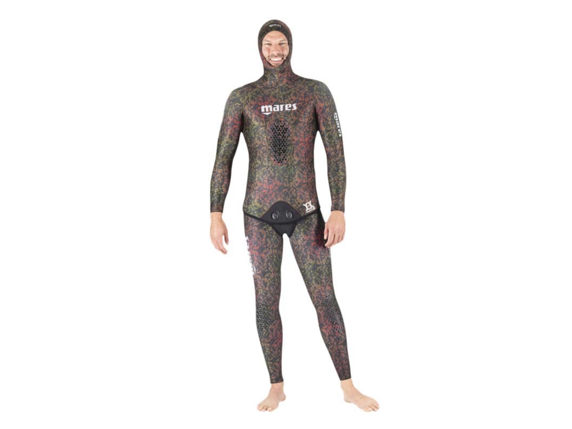 Jaqueta de Caça Submarina Polygon 5 Mm Open Cell Castanho Lmares Pure Passion