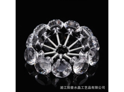 Laxiscreed Conjunto Com 10 Puxadores De Cristal De Vidro 30 Mm Para Mobília Elegante