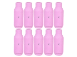 10 Peças De Bico Cerâmico 10n45 Para Soplete Tig Wp-17/18/26, Bico Cerâmico De Solda Tig
