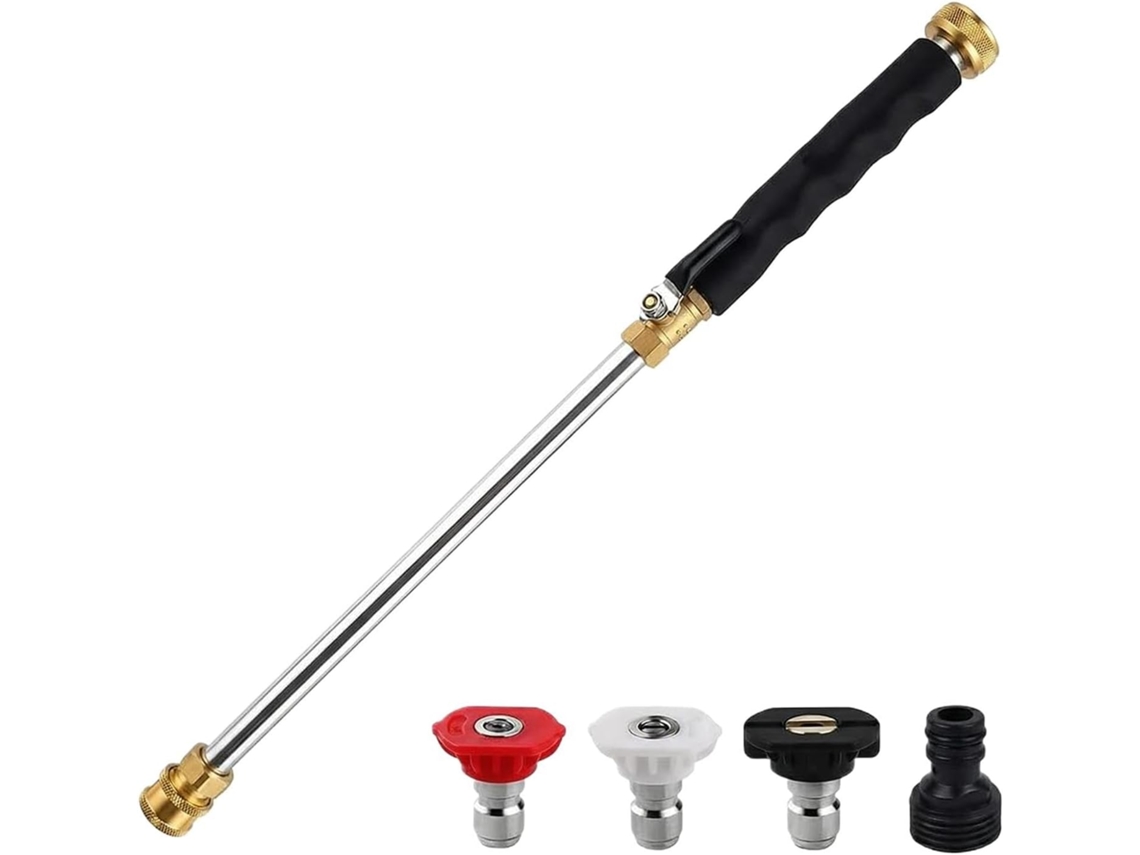 Lavadora de Alta Pressão para Mangueira de Jardim, Equipamento de Limpeza Ajustável,alta Pressão com 3 Bicos para CHABERLU