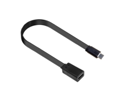 Cabo Adaptador Plano Usb-c Fêmea Para Micro Usb Macho De 10w,