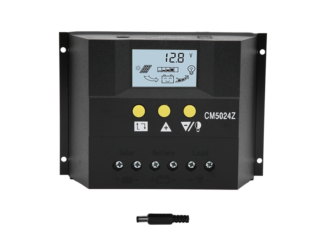 Controlador De Carga Solar Pwm Com Sensor De Temperatura Cm5024 12v24v50a