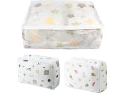 Conjunto De 3 Sacos Organizadores Dobráveis Para Guardar Roupas Debaixo Da Cama, Caixa Grande Para Roupas E Roupa De Cama