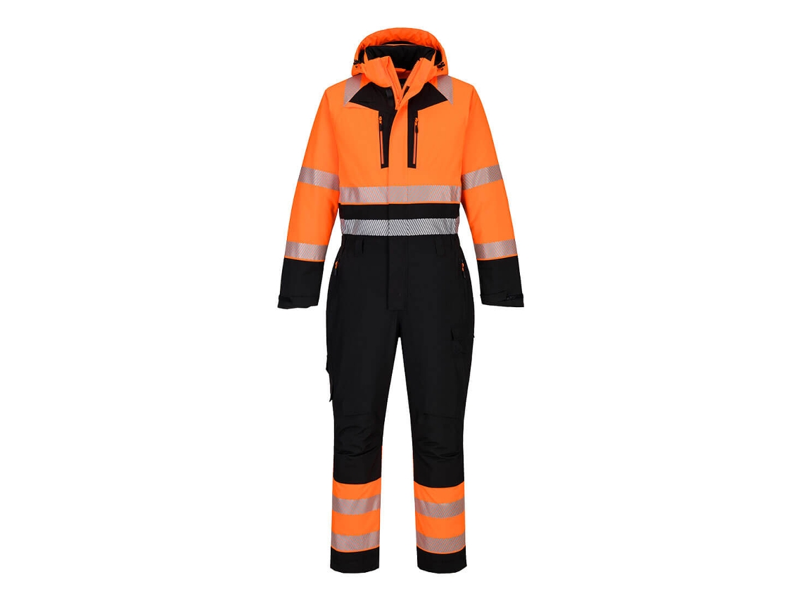 Macacão De Trabalho Alta Visibilidade Inverno Dx4 | Térmico Naranja/negro / M