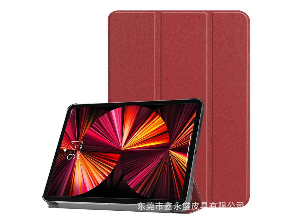 Capa Protetora Para Tablet Com Três Dobrasborgonha Oneplus Pad Go De 11,35 Polegadas/neo/oppo Pad Air 2 Modelo 2023 Ushion