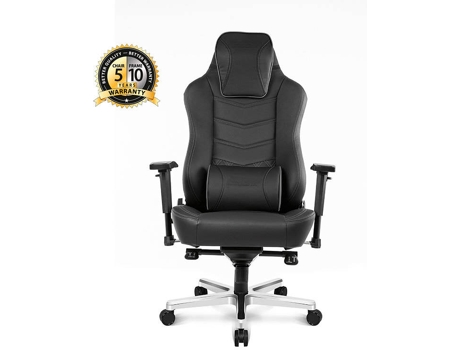 Cadeira Gaming AKRACING Office Onyx (Até 150 kg - Elevador a gás Classe 4 - Preto)