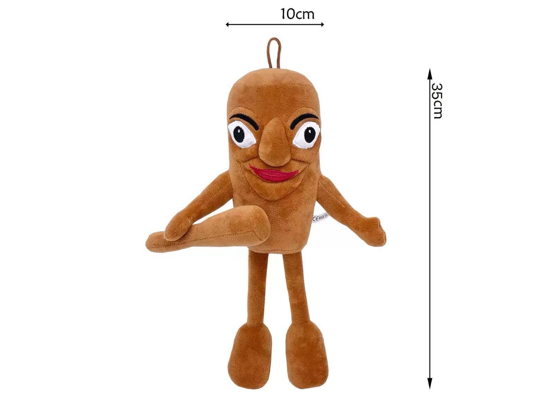 Brinquedo de Pelúcia Tubarão Tungtungsahur e Tralalo Edição Italiana Boneco Fofo em Forma Palito GOKOCO