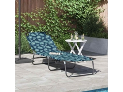 Vidaxl Espreguiçadeira Dobrável Multicolor 188 X 57 X 86,5 Cm