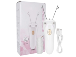 Aparelho de Depilação Fio Algodão Dourado Adaptável Facial e Corporal, Elétrico para Sobrancelhas em Salão. STELASPLEN