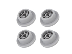 Conjunto de 4 Rodízios para Cesto de Lava louças, compatível com Bosch AQUAFORGE