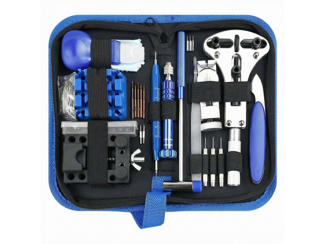 Kit De Reparo Relógios Multifuncional Com Estojo - Prático E