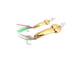 Kit Iscas de Pesca Metal 2pcs com Gancho