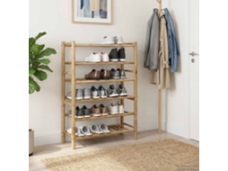 Vidaxl Rack De Sapatos 68 X 28 X 96 Cm Bambu Natural