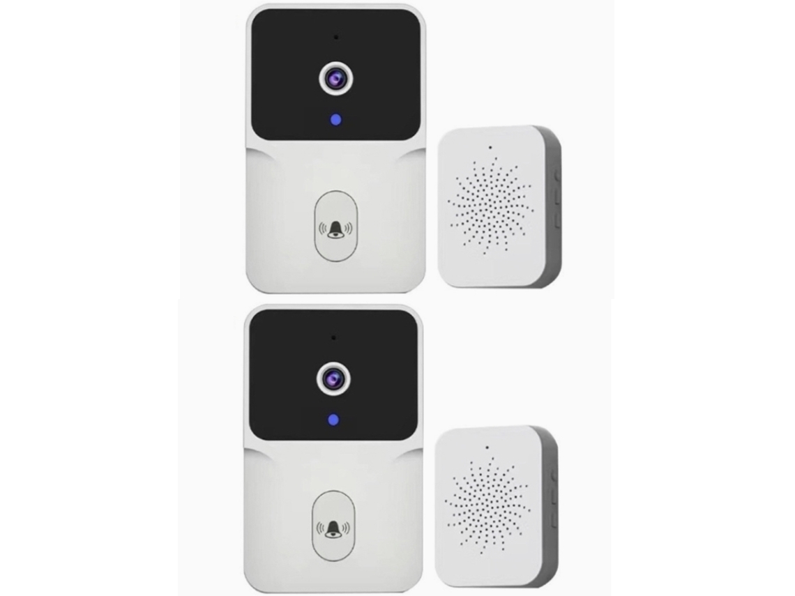 Duas Campainhas De Vídeo Inteligentes Com Monitoramento Remoto Sem Fio Da Casa, Interfone Com Vídeo, Visão Noturna De Alta Definição