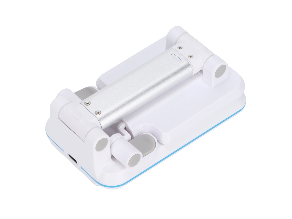 Carregador Inalâmbrico Plegável e Ajustável de 15 W para Telefone e Tablet com Suporte Antideslizante