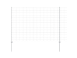 Conjunto 1 Barreira Externa Vidaxl Prateado Aço (10 X 1,6 M)