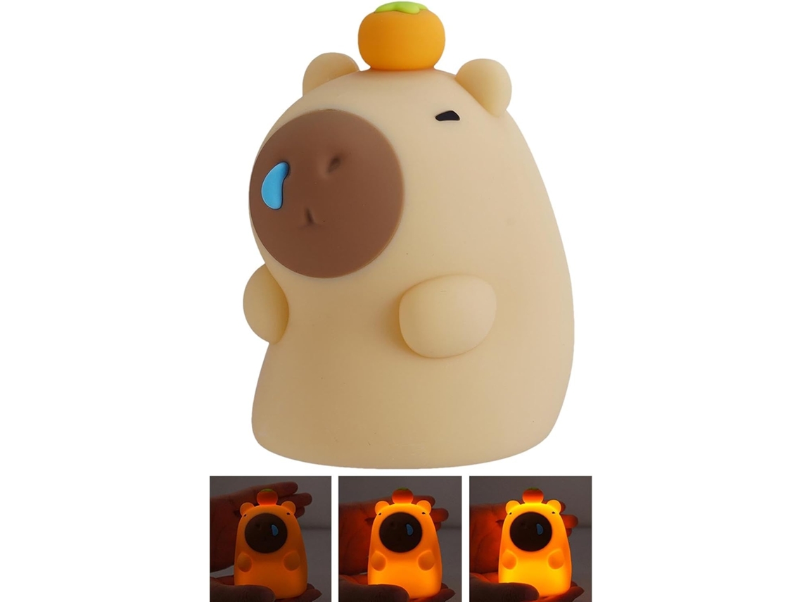 Luminária Capivara De Silicone Com Sensor Toque 3 Níveis - Novidade