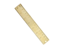 Latão Metal Régua, Balança Dupla, Multifuncional, 30cm