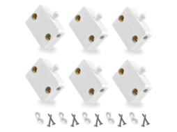 Interruptor de Luz Momentáneo para Puertas de Armario Y Gabinetes 6 Piezas Color Blanco