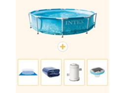 Intex Piscina Com Estrutura Redonda - 305x76 Cm - 5-peças S98