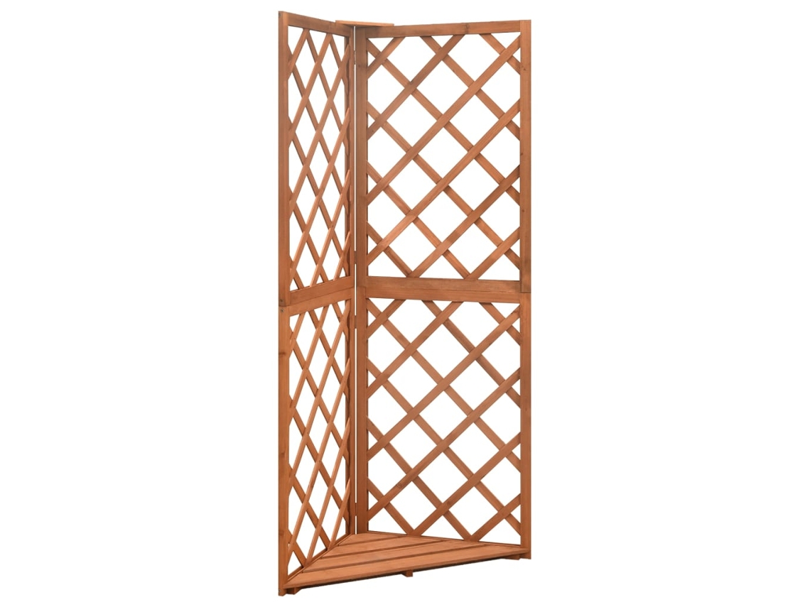 Corner Trellis, Corner Trellises Vidaxl Marrom Madeira (n/a)