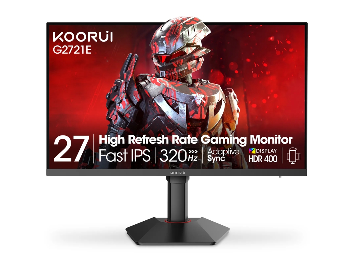 Monitor Gamer Koorui G2721e24''- 1440p - 320hz - Ips - 1ms - Modo Pip/pbp - Hdmi 2.1 E Displayport 1.4 - Vesa