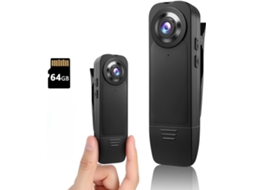 Mini Câmera Corporal Atualizada, 1080p Cartão De Memória 64 Gb Digitallab