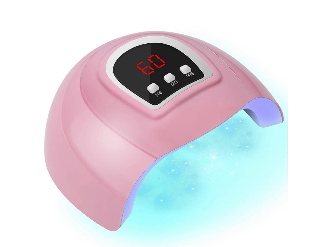 Lâmpada Led Para Unhas, Secador De Unhas Profissional De 54 W, Secador De Unhas Portátil Com Temporizador/sensor/display Lcd Adequado Ly Ebike