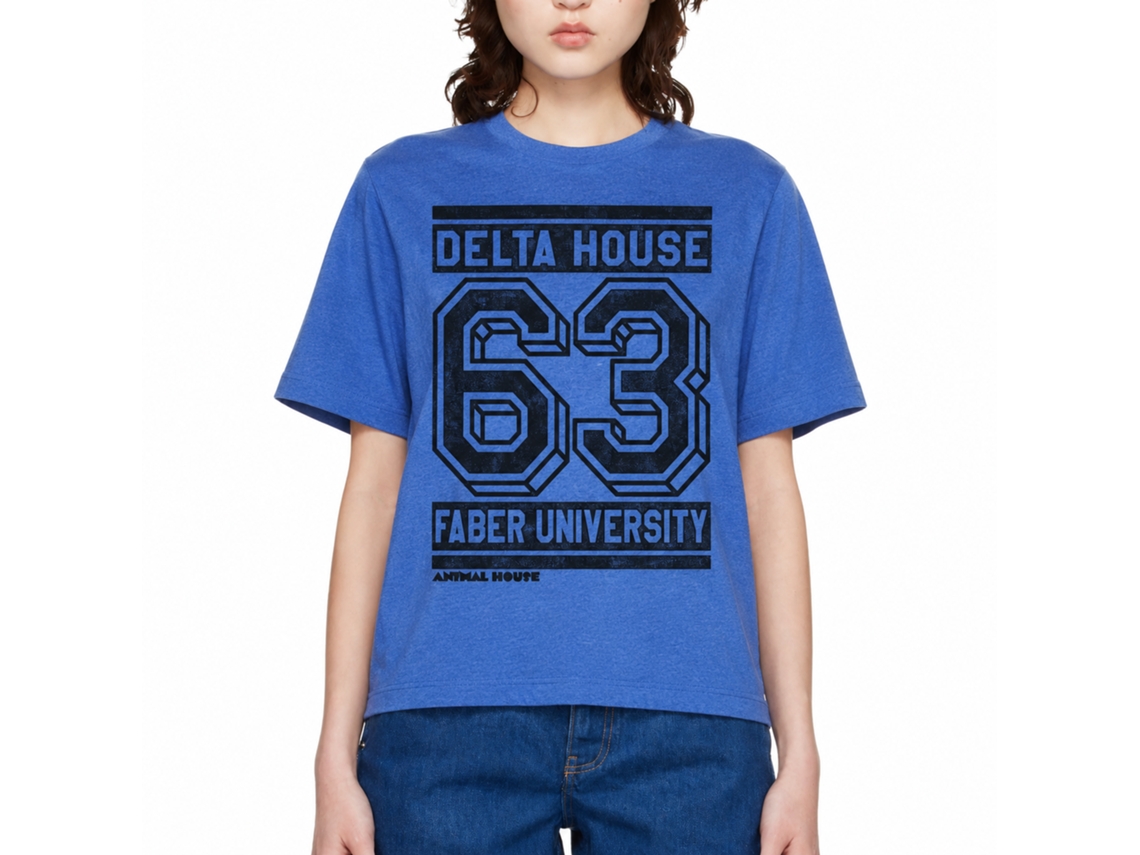 Rockinstone Animal House Movie Street Heather Royal Adult T-shirt Size:l