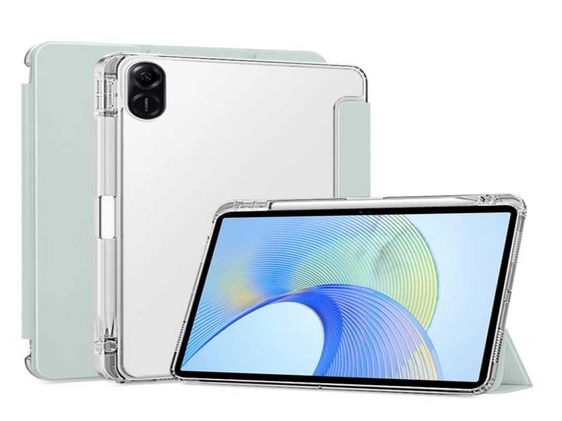 Capa para Honor X8 de 10,1 Polegadas, Verde claro, Design Triplo, Suspensão Automática LURELIA