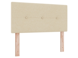 Cabeceira Led Estofada Creme Vidaxl (80 Cm)