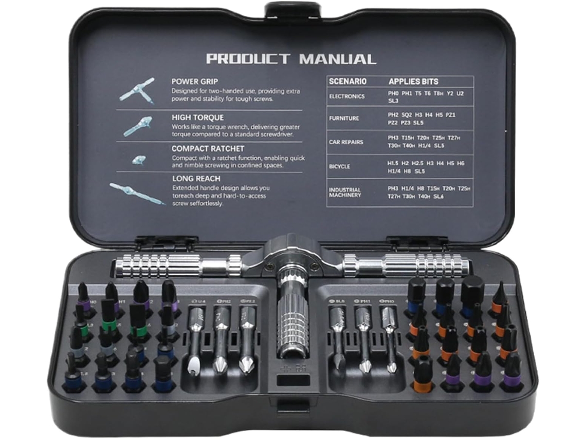 De De Com De De Com Magnéticas De Precisão 40 Em 1 Para , , Móveis, Mecânica E Indústria Gokoco