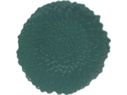 Prato 26cm Folhas Verde Claro KASA