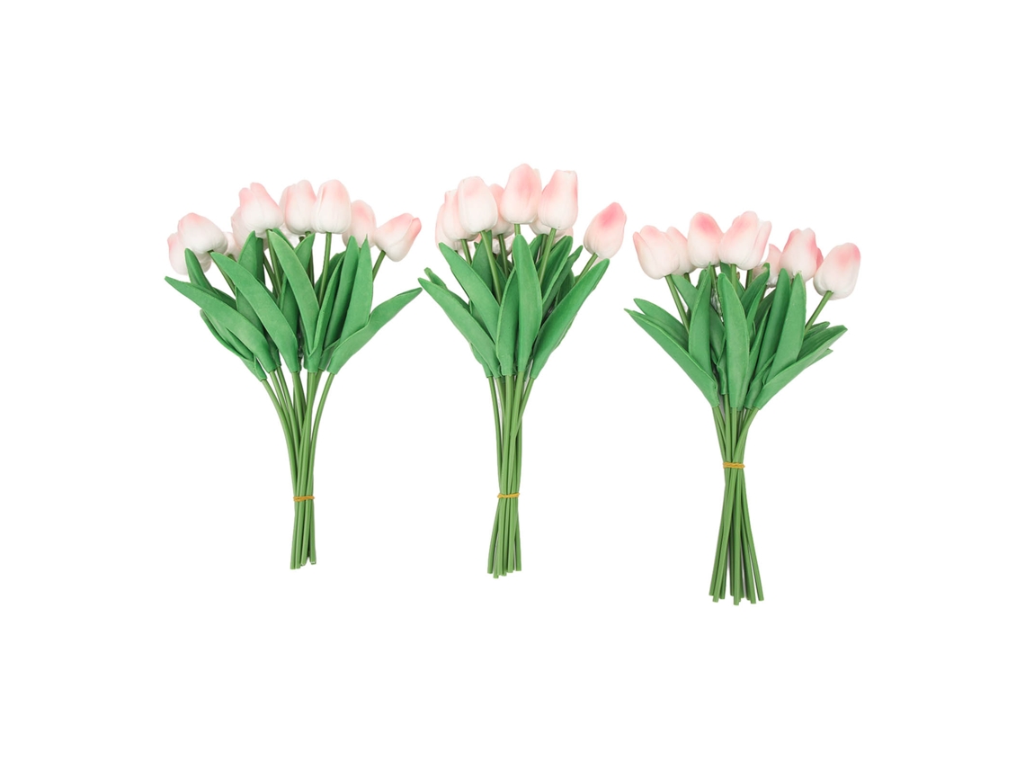 30 Peças De Tulipas Artificiais Simuladas De Pu Rosa Pêssego Para Decoração De Casa, Casamento E Festa