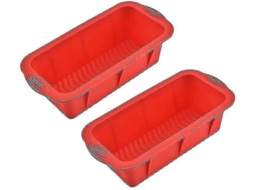 Lurelia Forma Para Pão, Em Silicone Alimentício, 2 Peças, Formato Retangular, Para Bolo E Pão, Flexível