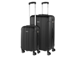Conjunto de Malas ITACA Havel Preto Abs Hard Suitcase Set 48X73X28 Cm 91L