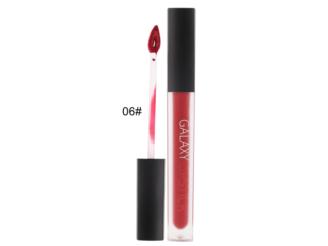 Brillo Labial Mate Para Mujer Glaze Labial Impermeable De Larga Duración Lápiz Labial Líquido Cosmético 6