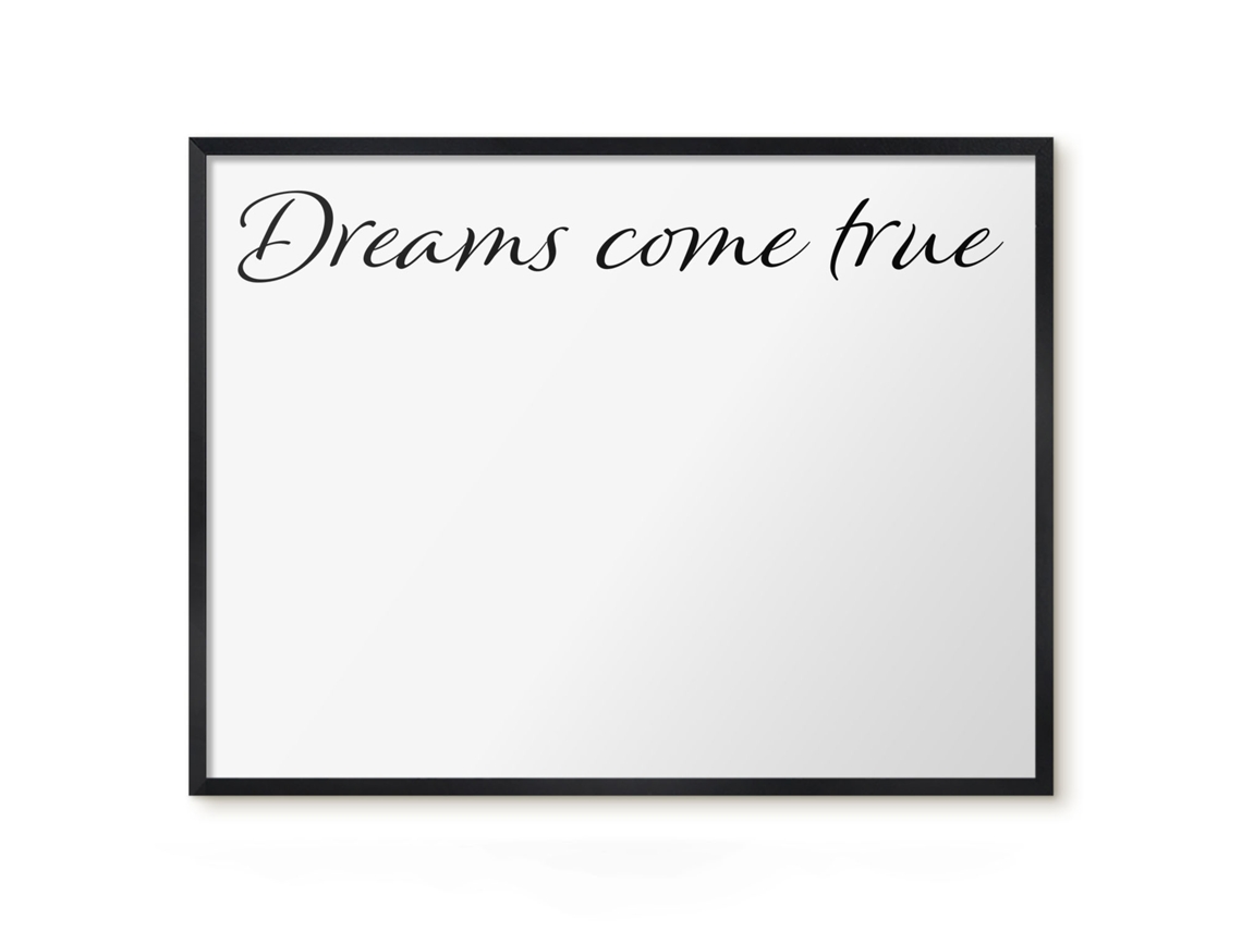 Magnetic Glass Board Dreams Come True For The Hall Espelharte (80x60 Cm)