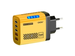 Carregador USB em formato cubo portátil, 5 portas MDUG