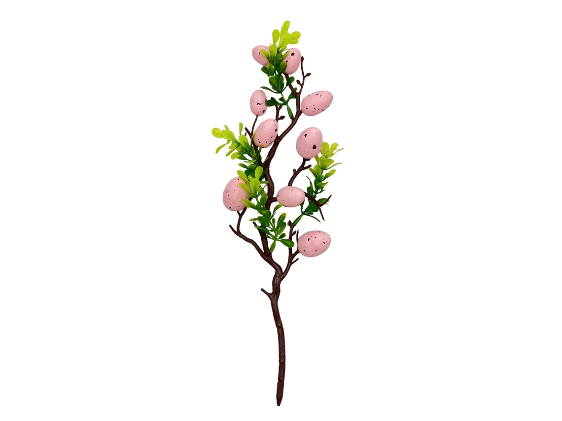 Laxiscreed Buquê De Ovos De Páscoa Spotted Em Rosa De 35cm De Plástico Para Decoração Natalina