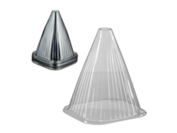 Conjunto Com 32 Cones Cinza De Proteção Para Plantas Em Pvc