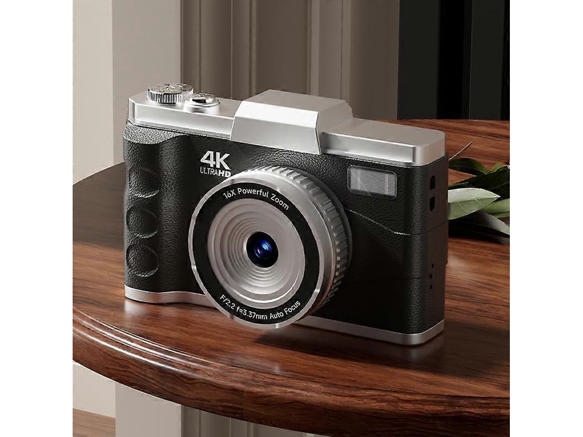 Câmara Digital Compacta 4k Com Ecrã De 3 Polegadas E Zoom 16x